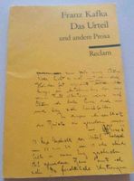 Franz Kafka. Das Urteil und andere Prosa mit Lektüreschlüssel Baden-Württemberg - Nattheim Vorschau