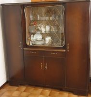 Wohnzimmerschrank mit Vitrine 50 er Jahre ohne Inhalt Baden-Württemberg - Winnenden Vorschau