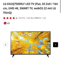 Smart TV von LG 65 Zoll (Display an der Seite defekt) Nordrhein-Westfalen - Lünen Vorschau