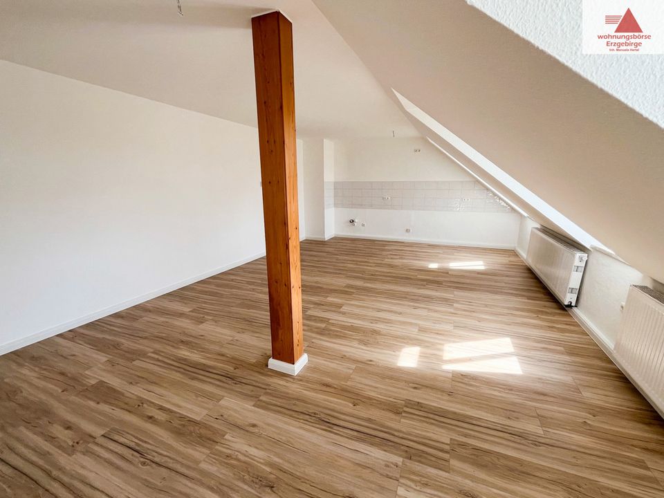 Ganz frisch renovierte 3-Raum-Dachgeschosswohnung auf der Parkstraße in Annaberg! in Annaberg-Buchholz