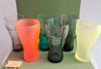✅️ Coca Cola Sammelglas Glas Mc Donalds 2017 6 Farben Set neon Nordrhein-Westfalen - Marienheide Vorschau