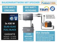 BALKONKRAFTWERK MIT SPEICHER 800 WATT KOMPLETTSET Nordrhein-Westfalen - Gütersloh Vorschau