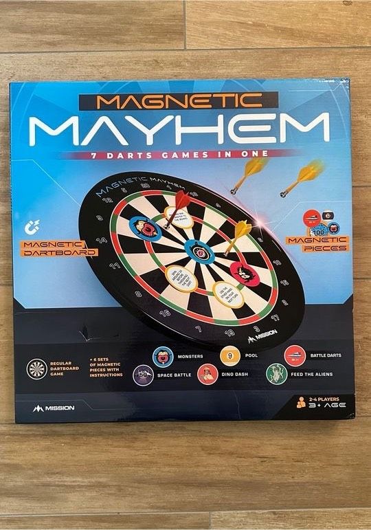 Magnet Dartboard Mission Mayhem für Kinder in Gievenbeck