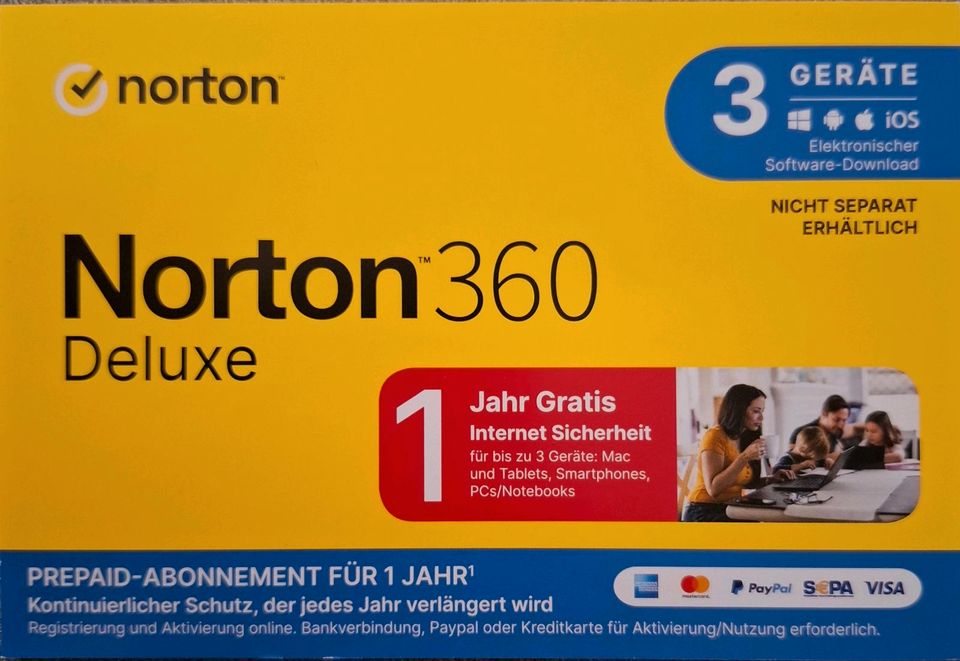 NORTON 360 Deluxe - 3 Geräte 1 Jahr 25GB Cloud in Riesa