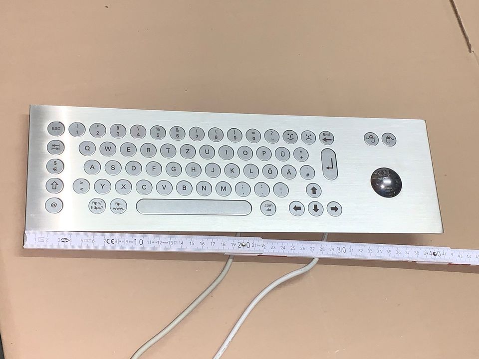 Einbau Industrie Edelstahl Tastatur mit - trackball NEU in Nürtingen