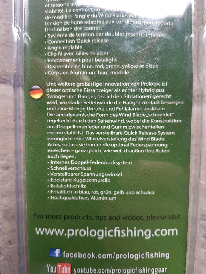 Prologic Wind Blade Bite Indicator (Bissanzeiger) in grün in Zootzen