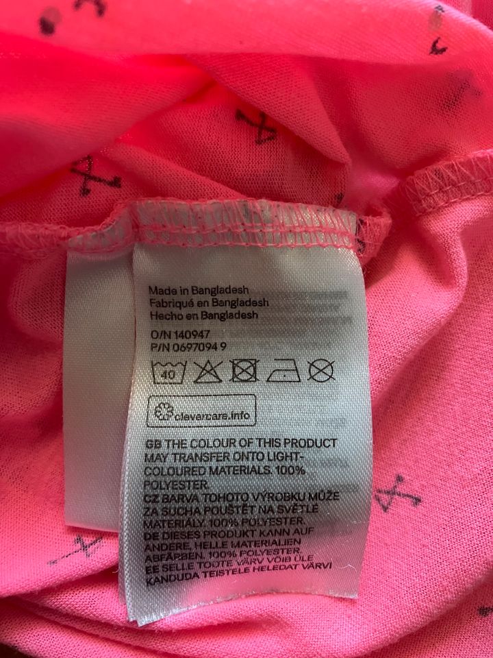 H&M Top neon pink Mädchen Gr. 98 in Ühlingen-Birkendorf