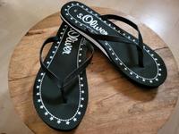 Neue Flipflops von S.Oliver • schwarz mit Glitzer •  Größe 41 Niedersachsen - Springe Vorschau