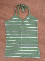 Esprit Neckholder Shirt grün weiß gestreift Gr. M Brandenburg - Blankenfelde-Mahlow Vorschau