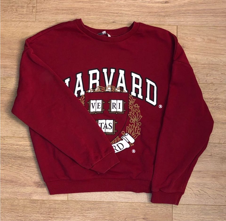 Roter Harvard Pulli Oversized in Friedberg (Hessen)