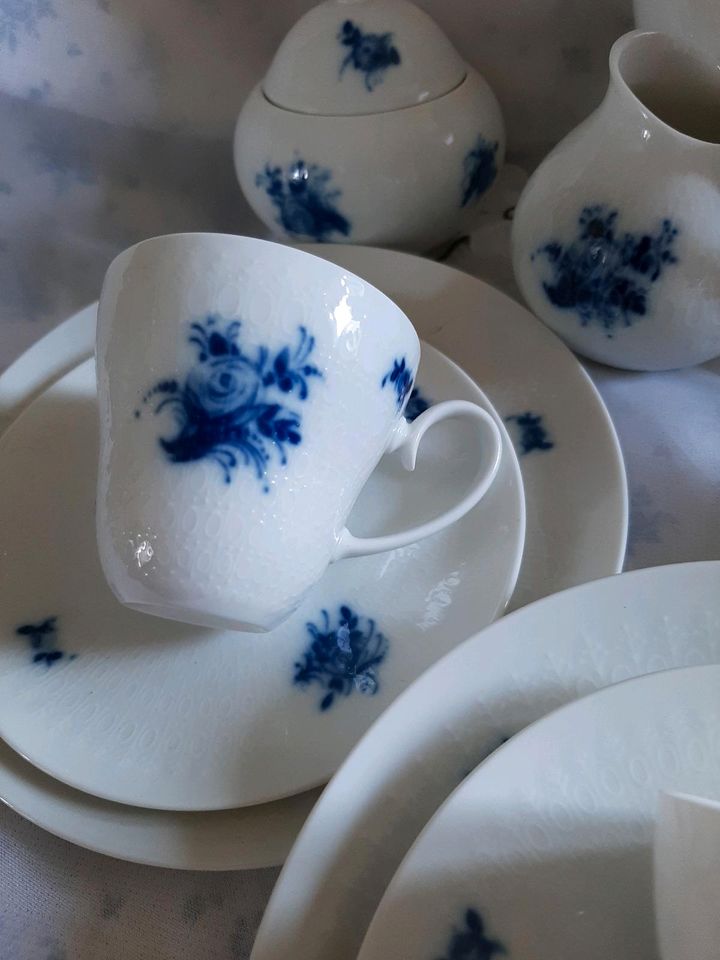 Rosenthal Romanze blau,Mokkaservice 6 Personen in Berkenthin