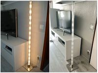 DESIGN Stand-/Stehleuchte Chrome Edelstahl H:142cm LED warm weiß! Nordrhein-Westfalen - Gladbeck Vorschau