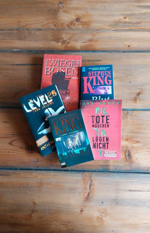 ❤️5tlg Bücher Set/Psycho Thriller/Bestseller/Horror/Krimi/King in Padingbüttel