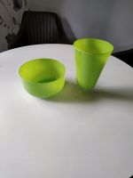 grüne Vase und Schale aus Glas Niedersachsen - Schwanewede Vorschau