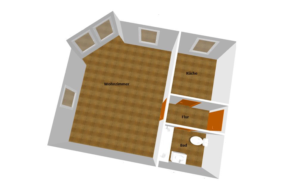 Einraumwohnung, Einzimmerwohnung, Wohnung in Hildburghausen