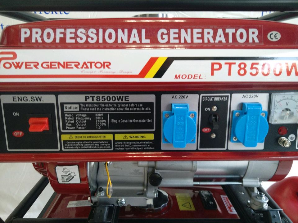 Strom Generator  Aggregat Stromerzeuger zu vermieten 220 - 400V in Kropp