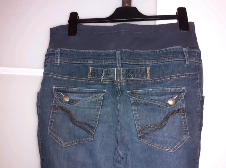 Hose Jeans jeanshose umstandsmode Schwangerschaft gr.42 in Geseke