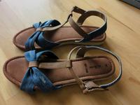 Sandalen Größe 39 Jeansblau-braun Nordrhein-Westfalen - Bergisch Gladbach Vorschau