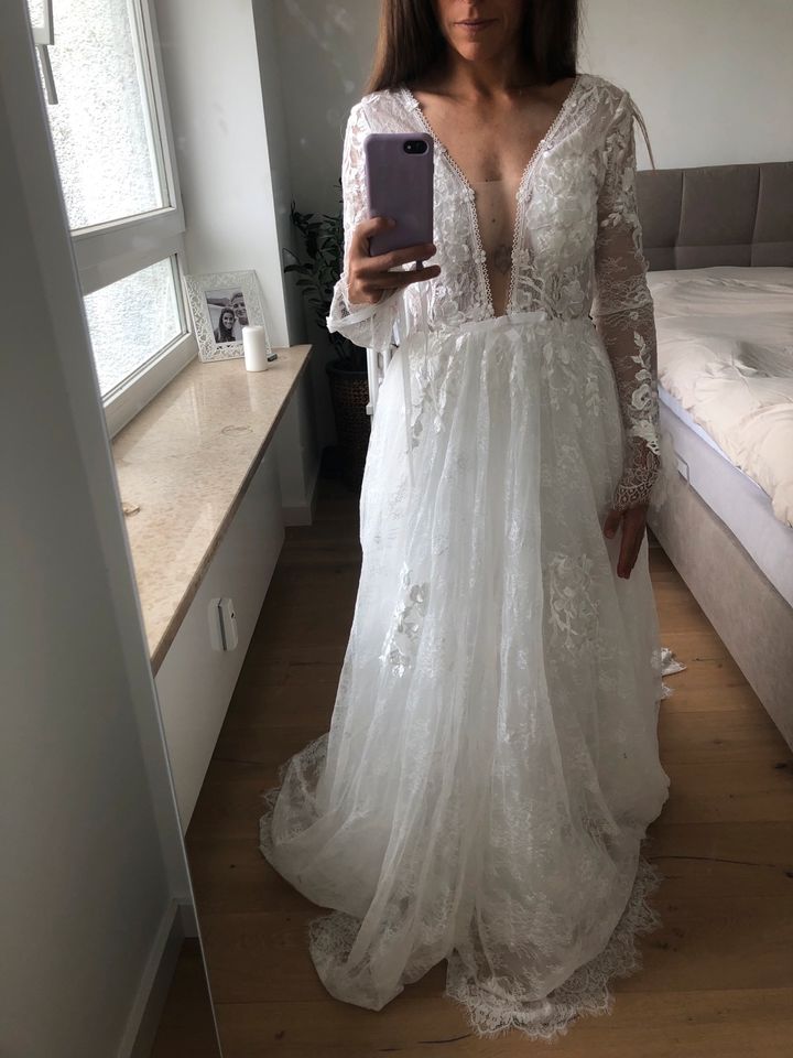 Hochzeitskleid Boho Größe 34 in München