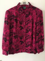 Bluse im Blousonstil pink/schwarz gemustert,Gr.44,Vintage Berlin - Charlottenburg Vorschau