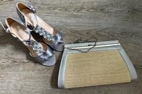 Bequeme Tanzschuhe Gr. 38 mit viel Glitzer inkl. Tasche Sachsen - Delitzsch Vorschau