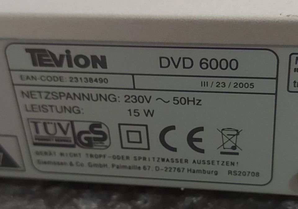 DVD Player, Tevion, DVD 6000 in Limburg