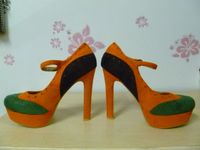 Damenschuhe Pumps High Heels Plateau Gr.38 Samt Velours JOXY Bunt Baden-Württemberg - Geislingen an der Steige Vorschau