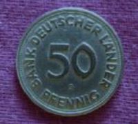 50 Pfennig / 1950 G - Bank deutscher Länder Rheinland-Pfalz - Herschweiler-Pettersheim Vorschau