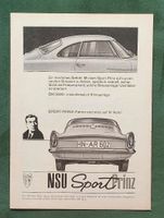 NSU Sport Prinz Werbung 1960 Niedersachsen - Danndorf Vorschau