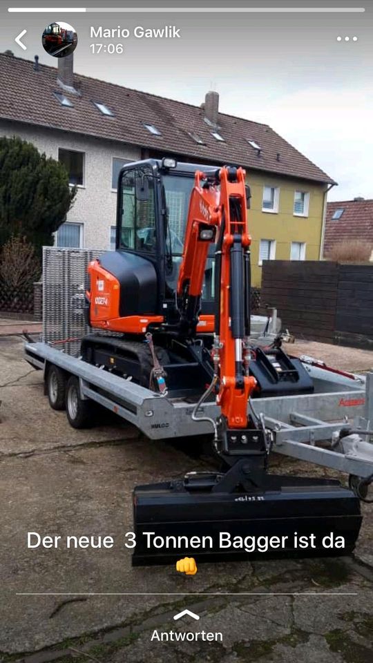 3.0 Tonnen Minibagger Bagger Vermietung aus der Region Mieten in Wedemark