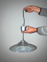 Lampe Lampenschirm Hängelampe Pendelleuchte 35 cm Glas marmoriert Bayern - Regen Vorschau