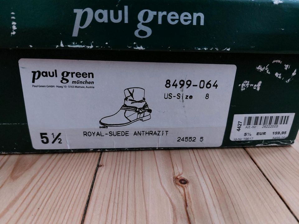 Paul Green Stiefelette grau Gr. 5,5 38,5 Neuwertig! in Lüneburg