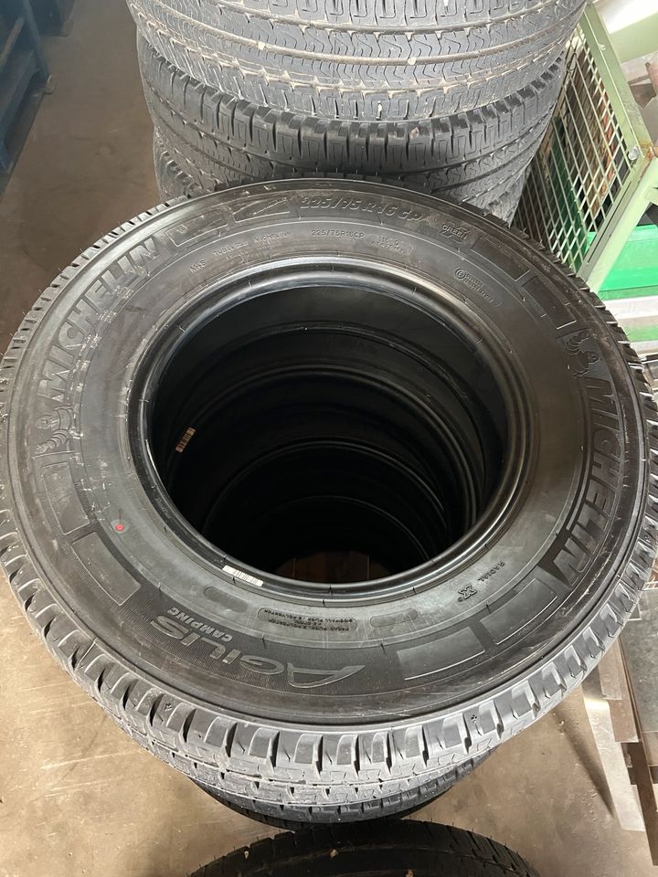 4 Reifen Michelin Agilis Camping 225/75 R16 CP nur 10 km gelaufen in Ravensburg