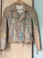 Freaky nation biker lederjacke beige hellblau Lübeck - St. Gertrud Vorschau