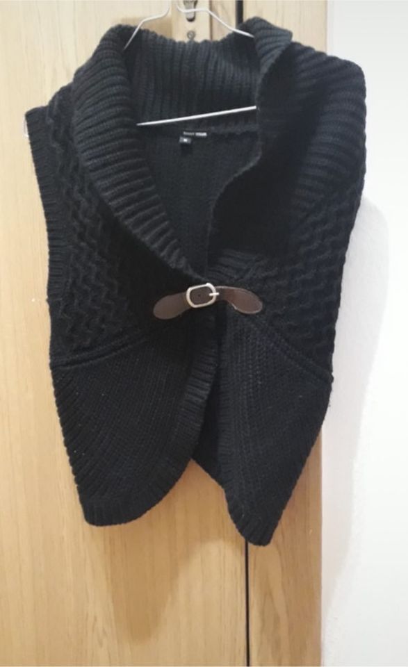 Schwarze Strickweste Tally Weijl Weste Jacke in Dillingen (Donau)