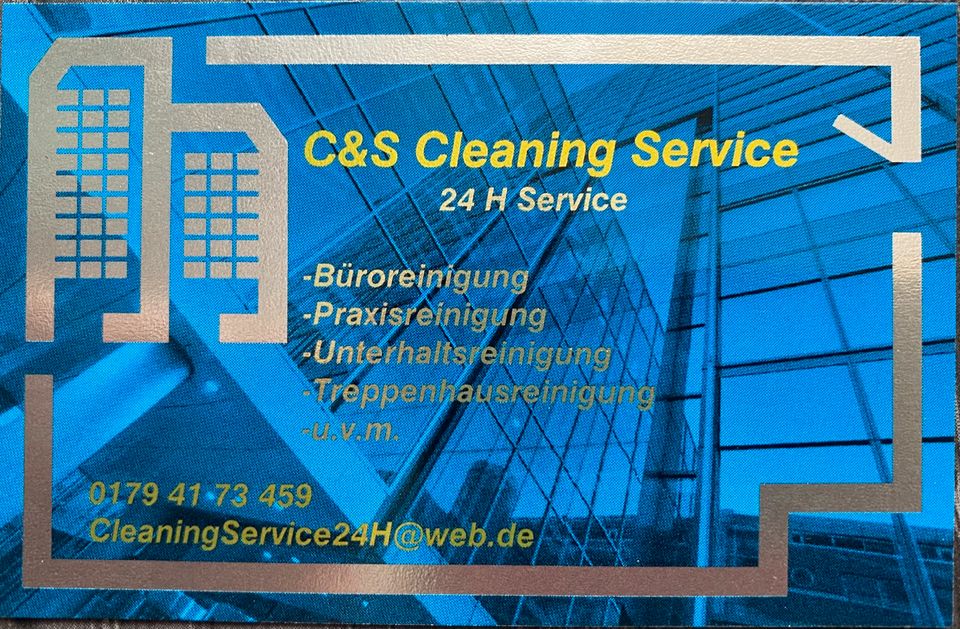 C&S Cleaning Service wir haben Termine frei in Chemnitz