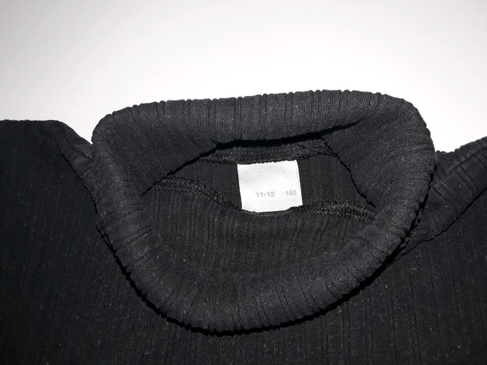 Baumwolle Ripp Rolli Zara Pullover Zara Rolli schwarz Gr.146 152 in Kassel