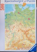 2 x 500 Teile Puzzle Deutschlandkarte geografisch + politisch Niedersachsen - Braunschweig Vorschau