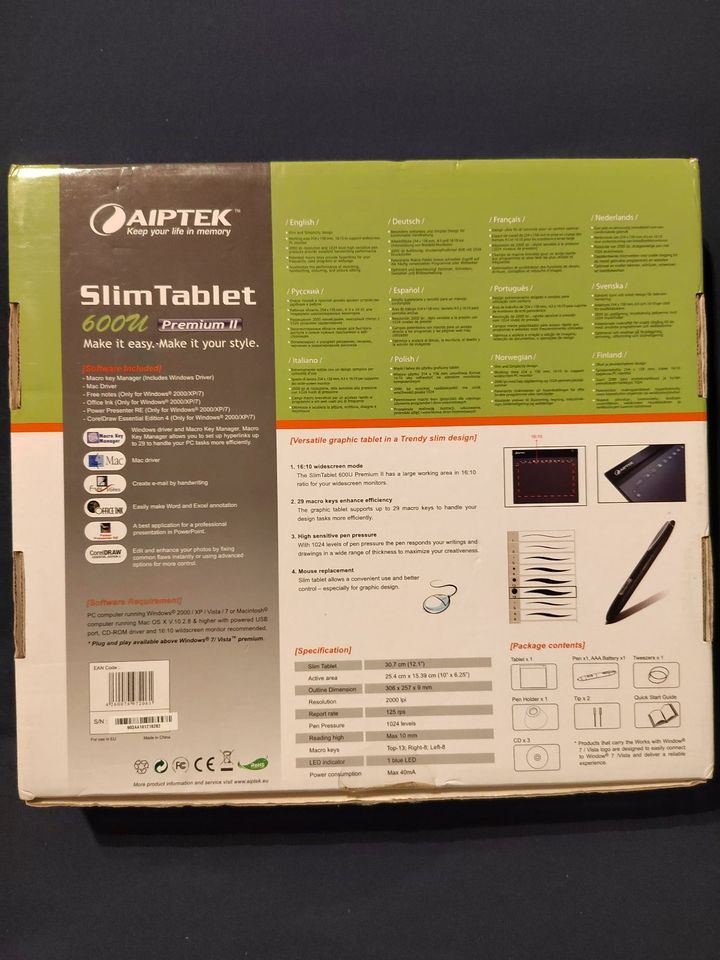 Slim Tablet 600U Premium 2 Grafiktablett (PC) in Dresden