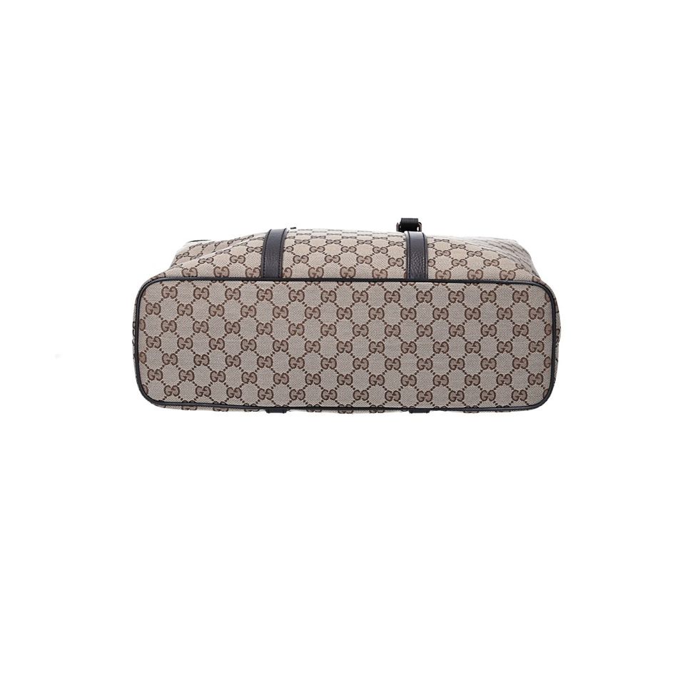 GUCCI HANDTASCHE 'TOTE' AUS GG SUPREME-CANVAS IN BEIGE & EBENHOLZ in Darmstadt