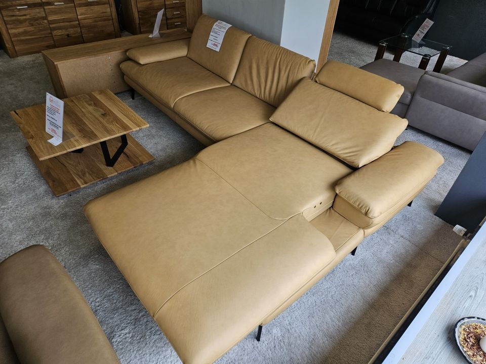 NEU ECHTLEDER Couch Wohnlandschaft Ledersofa elektrisch Relax 20% in Duisburg