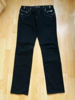 Größe 40 edle schwarze Damenjeans, viel Accessoires silberne Step Niedersachsen - Herzberg am Harz Vorschau