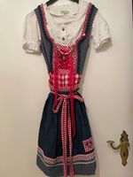 Dirndl kurz blau rot mit Schürze und Bluse 34/36 Polina Mecklenburg-Vorpommern - Stralsund Vorschau