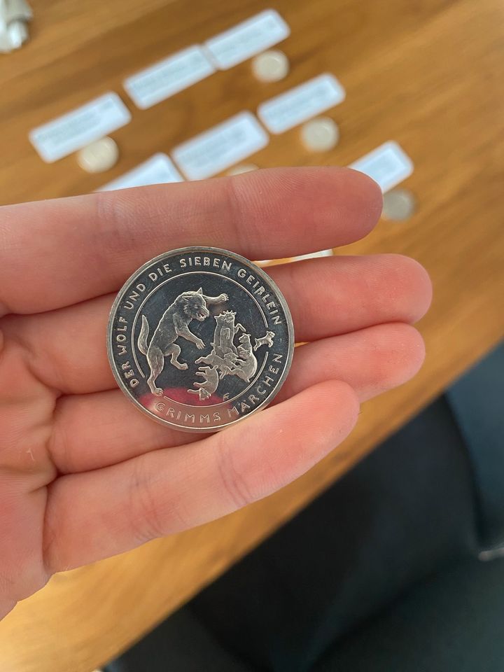 20 Euro münze Grimms Märchen 925 Silber in Oestrich-Winkel