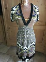 Da-Kleid "OUI" Gr.M, Kurzarm, nougat-creme-grün-blau, sgt.erh. Baden-Württemberg - Welzheim Vorschau