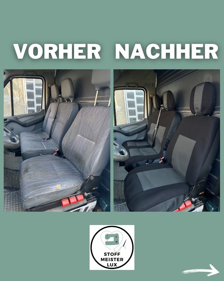 Sitzbezüge für Iveco Daily Citroen Berlingo Jumper Sitzbank 1+2 in Heusweiler