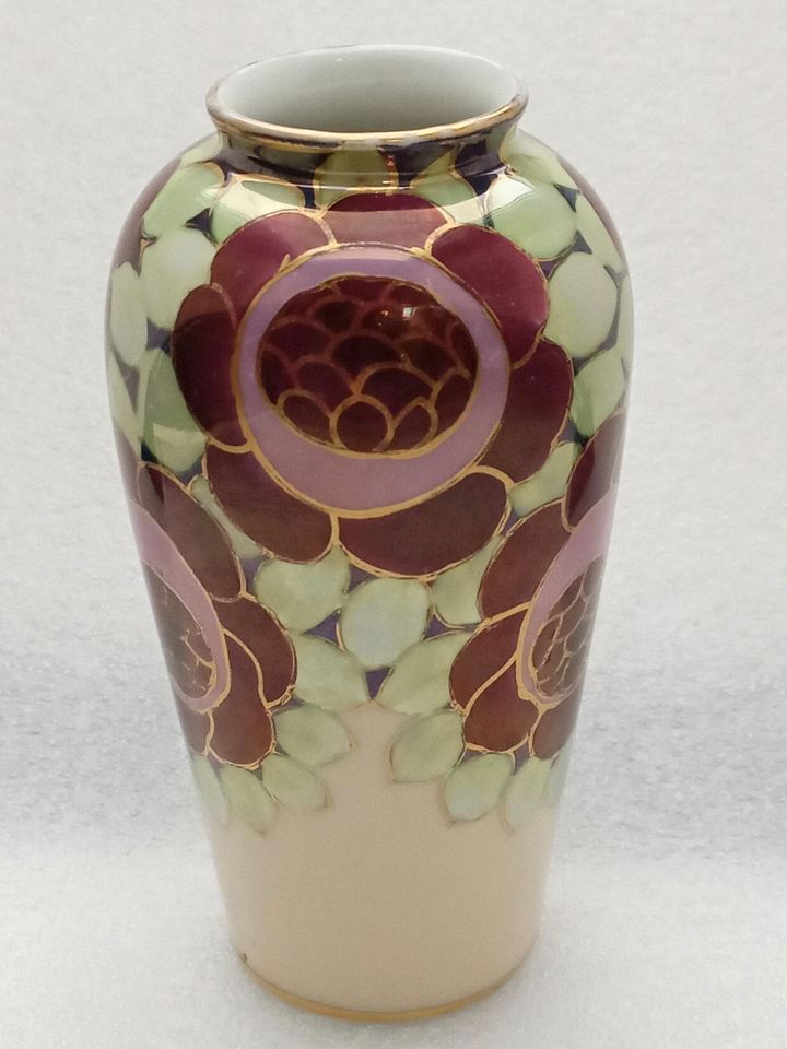 Vase antik Jugendstil Zeh Scherzer Z.S.&Co. Handmalerei in Zwickau