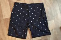 Chino-Shorts / kurze Hose - Dunkelblau mit Palmenmuster, Größe M Berlin - Lichtenberg Vorschau