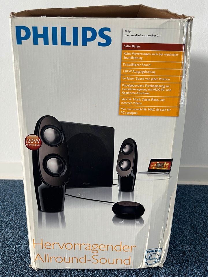 Philips Multimedia Lautsprecher 2.1 System in Lutherstadt Wittenberg