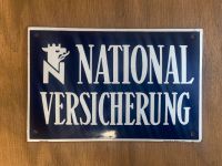 Emaille Schild National Versicherung 50er Hessen - Mörfelden-Walldorf Vorschau